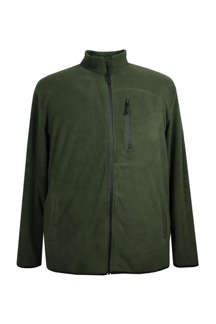 Hanorac fleece cu fermoar de mărime mare, verde