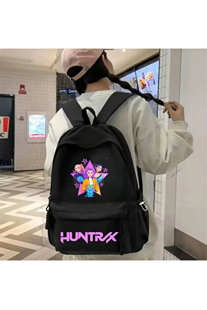 K-pop Demon Hunters Printed Backpack with Water Bottle - Ghostella