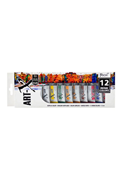 Rich Art X 12x12ml Tüp Akrilik Boya Set / 07521 - Fiyatı, Yorumları