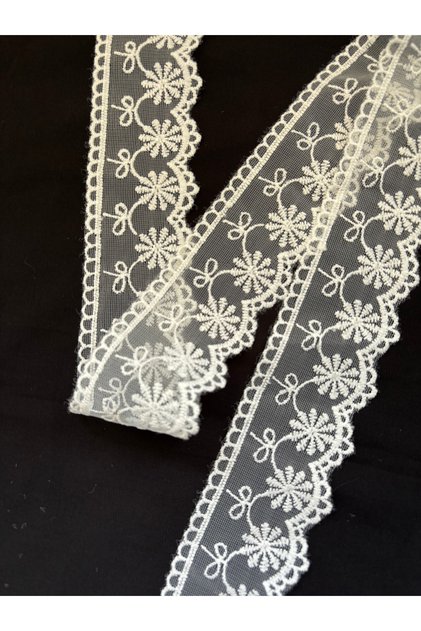 KENAR FİYONK KARTANESİ MODEL POLYESTER GÜPÜR DANTEL