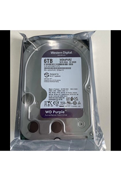 WESTERN DIGITAL Wd Purple, Wd64purz, 3.5