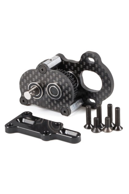 48P 29g Ultra-Light Portal Transmission Black Carbon Tiny Gearbox for 1/10 LCG Chassis Comp Build...