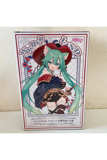 With box Miku Puss In Boot Original Taito Hatsune Miku Figure Wonderland Puss In Boots Anime