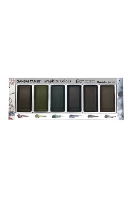 Gansai Tambi Graphite Colors Sulu Boya Seti 6 Renk