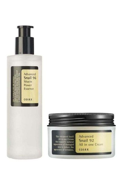 Advanced Snail 96 Mucin Power Essence & Snail 92 All-in-One Cream Set, Multicolour, 100g