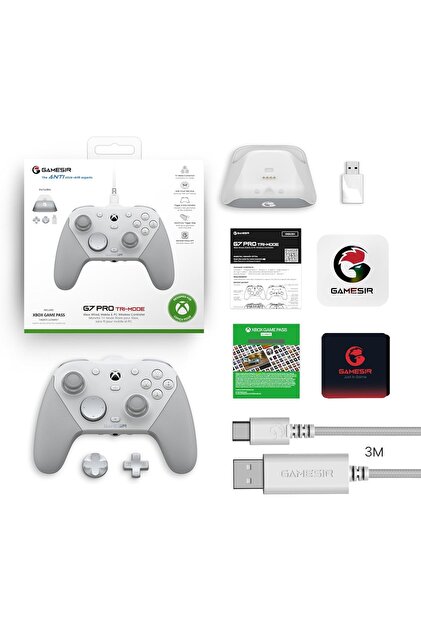 GameSir G7 Pro 3 Mod Kablolu TMR Sticks, Hall Effect Analog Xbox