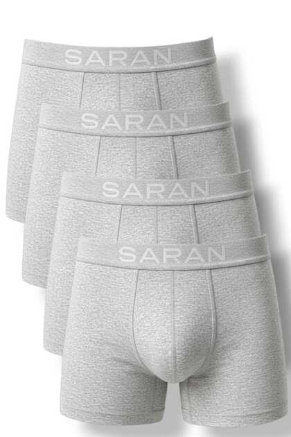 4-Piece Men's Cotton Lycra Stretch Boxer - Non-Sweating Breathable Fabric