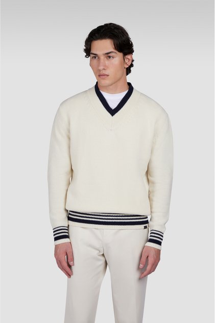 WOOL NYLON CREW-NECK