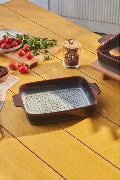 Culina Reaktif Fırın Kabı Bordo 31 cm