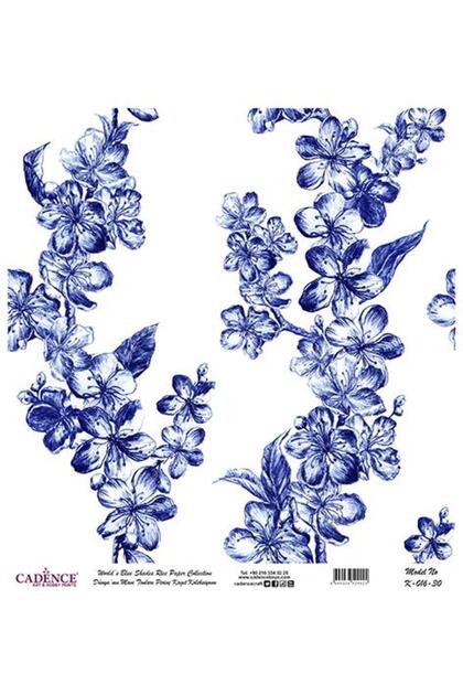 Blue Shades of the World Rice Decoupage Paper - K-016