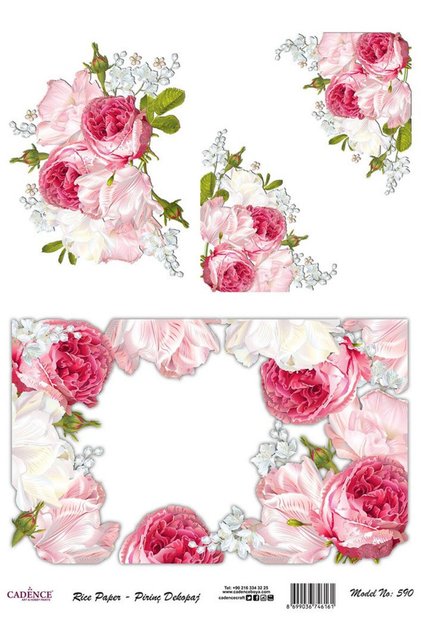 Brass Decoupage Paper - Model 590