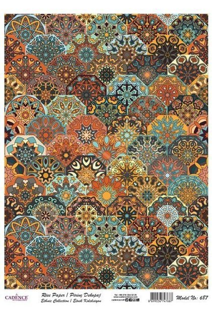 Brass Decoupage Paper Model - 687