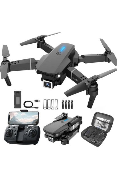 JAJEEK E88 4K HD Drone – Single Camera, Foldable Aerial Drone for Beginners