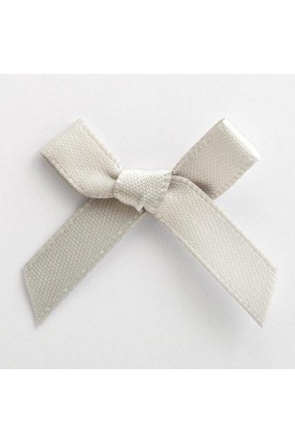Ready-Made Bow Simple Tiny Satin Ribbon 1 cm 25 Pieces
