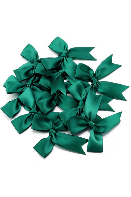 Ready-Made Bow Simple Tiny Satin Ribbon 2 cm 10 Pieces