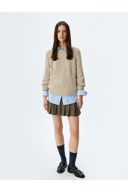 Women / Girls Pink Sweater (Model Code: 5Wak90368Ht)