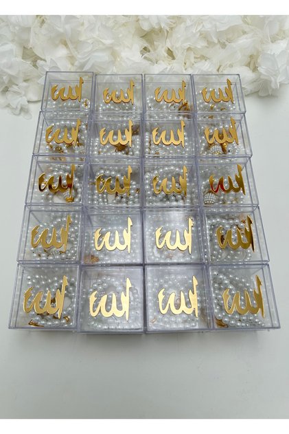 20-Piece Gift Boxed Pearl Prayer Beads Set (MAWLID-HAJ-UMRAH-SUNNET)