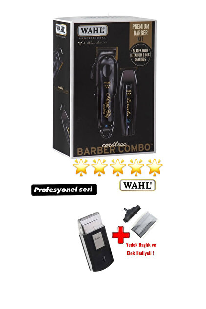 Wahl Magic Clip + Detailer Li Profesional Barber Combo Saç Kesme