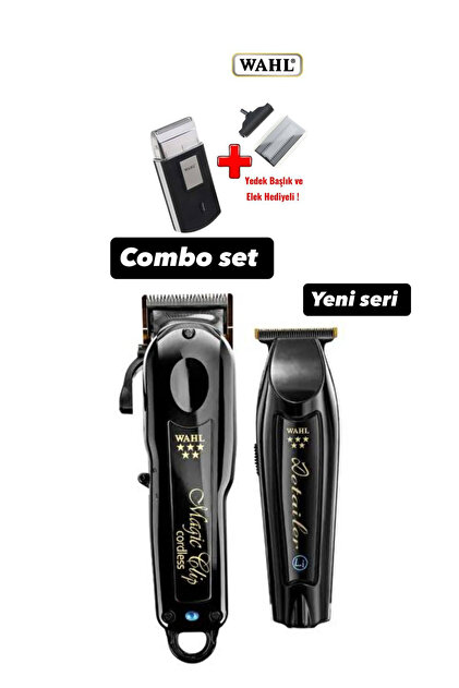 Wahl Magic Clip + Detailer Li Profesional Barber Combo Saç Kesme