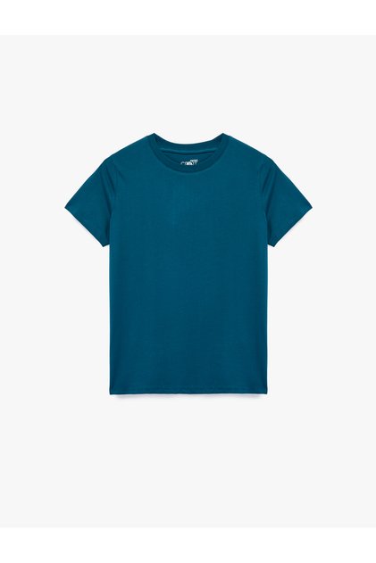 Cotton Short Sleeve Crew Neck Sports T-Shirt