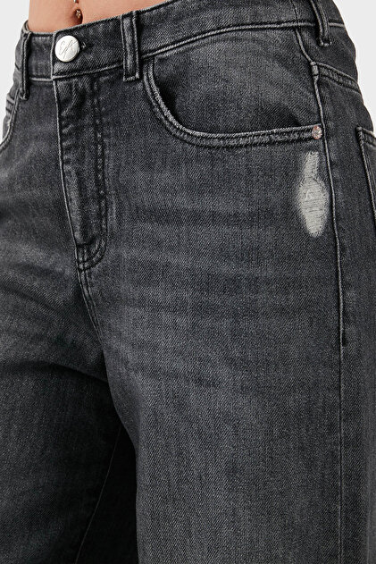 Emporio Armani Pamuklu Relaxed Fit Geniş Paça Vintage Görünümlü