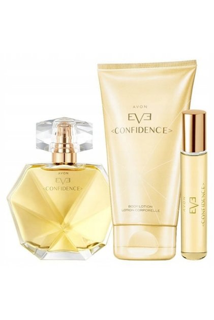 Set Eve Confidence 3 produse- Apa parfum 50 ml, Lotiune corp 125 ml si Mini parfum 10 ml