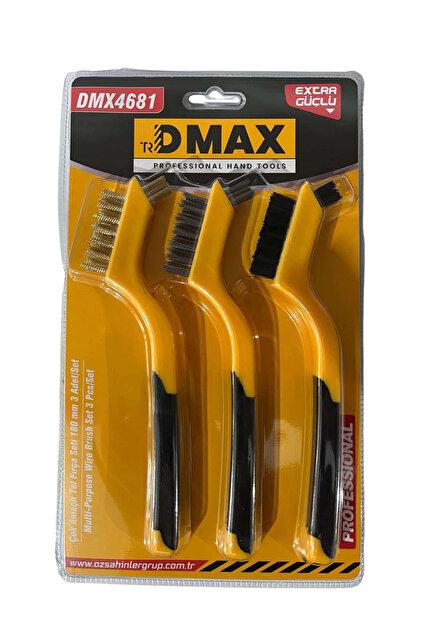 DMAX Çok Amaçlı Tel Fırça Seti 3 Parça 8 Inch DMX4681*12X - Fiyatı