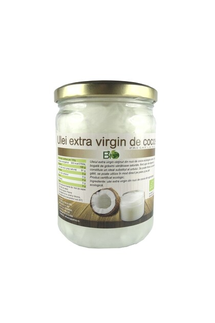 Ulei de cocos extravirgin bio presat la rece 500ml