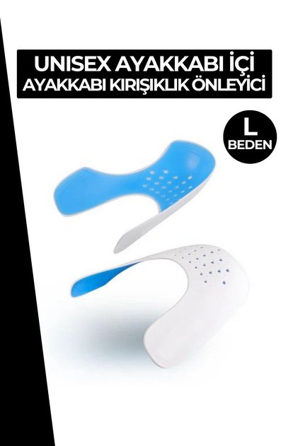 Silikonlu Ayakkabı Kırışıklık Önleyici Koruyucu L Beden