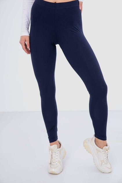 Solid High-Waist Leggings