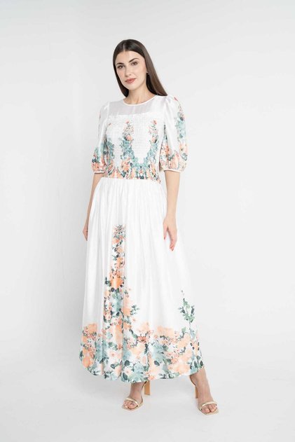 Floral Loose Fit Maxi Skirt
