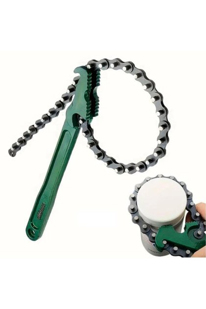 Auto Oil Filter Removal Wrench with Adjustable Chain 12 Inch