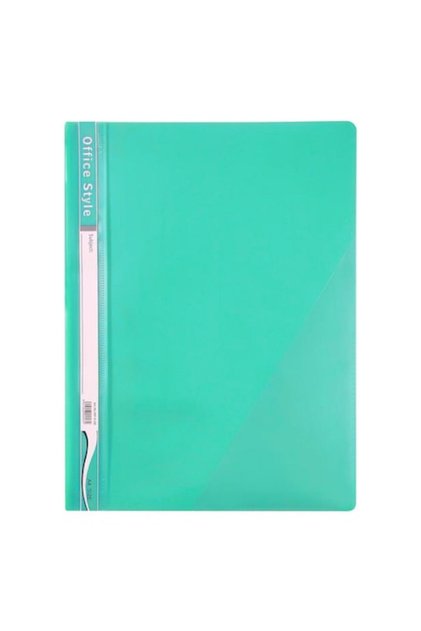 Dosar Plastic Office Style, A4, Sina, Eticheta, Verde Marin
