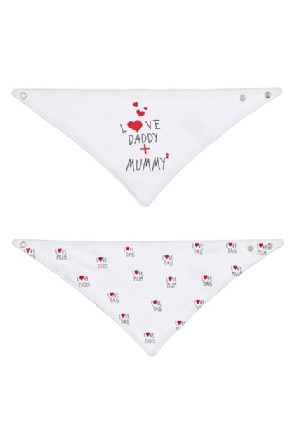 Set bavete, Love Daddy + Mummy, albe