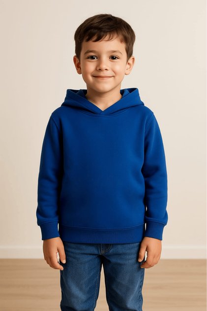 Plain Color Hooded Oversize Children's Sweatshirt
