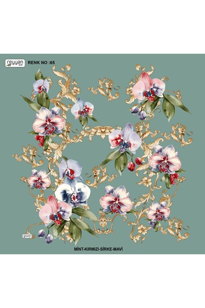 Embroidered Plain Floral 100cm Dowry Yemeni Inner Layer Silk Cloth 100X100 cm Floral Pattern Scented Silk