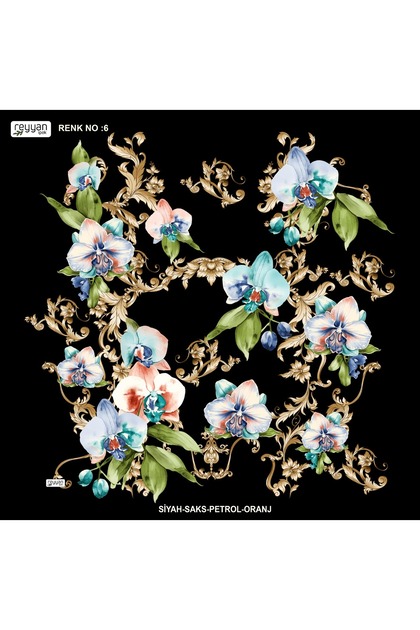Eșarf de decor cu flori simple 100 bucăți pentru zestre cu țesătură interioară 100x100 cm cu model floral din mătase parfumată