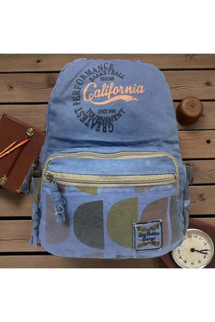 Quality Colorful Vintage Design Daily Backpack Trip School Travel Bag 31 cm X 41 cm