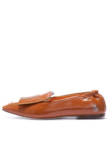 Zeo Women's Genuine Patent Leather Ballerinas 151129