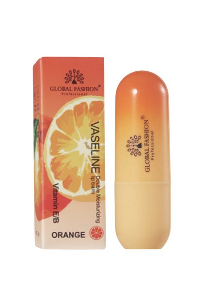Korean Lip Balm Orange – 4 Flavours, Moisturizing, Non-Sticky, Natural Ingredients, Daily Lip Care
