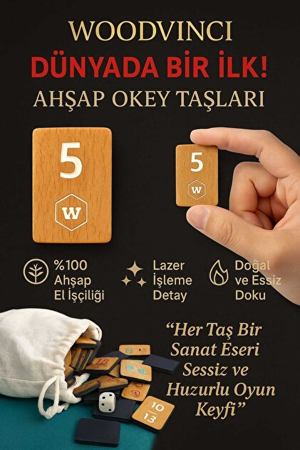 woodvinci AHŞAP OKEY TAŞI - Fiyatı, Yorumları