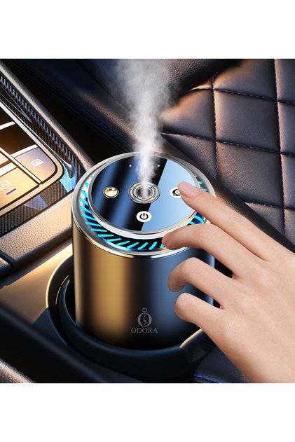 Difuzor odorizant auto profesional Scent Star - Acumulator, lumini ambientale, parfum inclus