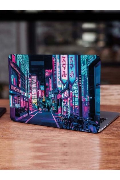 Tokyo Neon Street with Theme Design |   Sticker for Tablet, Laptop, Pc, MacBook Skin