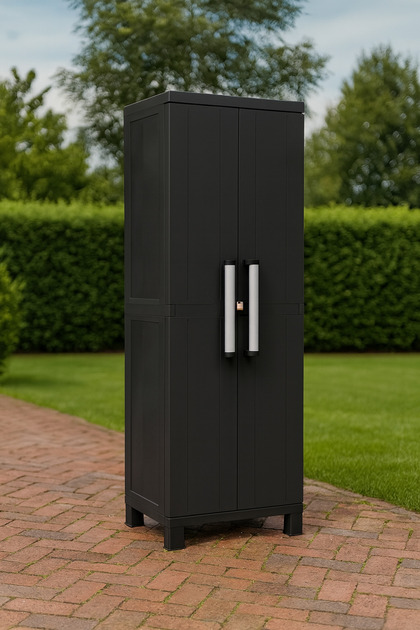 TOOMAX Garage Midi 4 Raflı Çok Amaçlı Plastik Dolap Siyah - Fiyatı