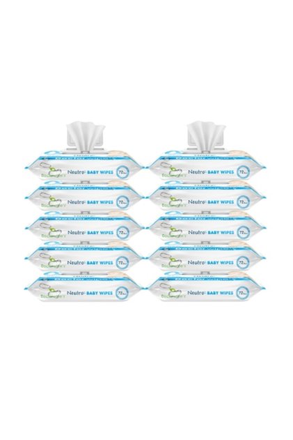 Șervețele umede Doctor Wipe fără parabeni, 0% alcool, 0% parfum, 10 pachete x 72, 720 bucăți