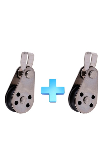 2 Adet Paslanmaz Krom Tekli Makara. 6mm. Tekne Güverte Makarası