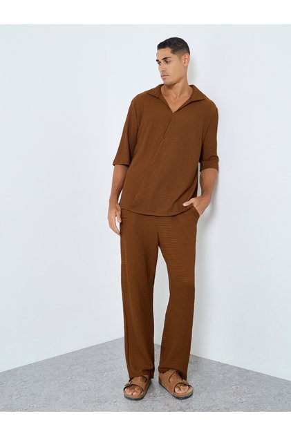 Men Oversized Short Sleeve Shirt and Pants Co-Ords