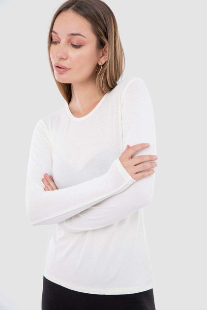 Long-Sleeve Viscose Top