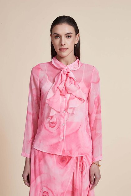 Embroidered Waist-Length Top
