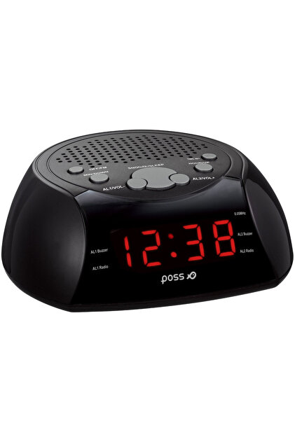Radio cu ceas PSCR 30, Negru